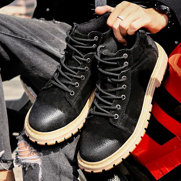 

mens women boots winter boots black brown military triple martin boots
