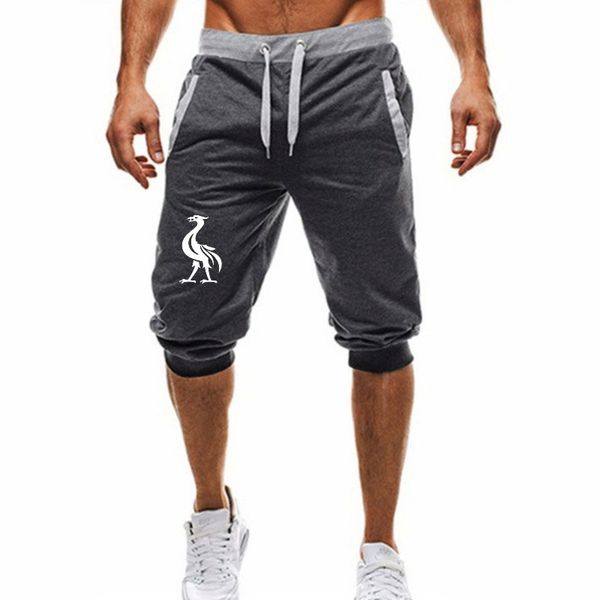 

2019 new fitness short jogging casual workout clothes men's 3xl shorts summer new fashion men's casual knee long shorts, White;black