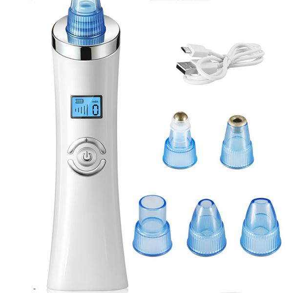 

5 in 1 handheld design blackhead vacuum suction cleaner electric face skin tightening lifting blackhead remover machine