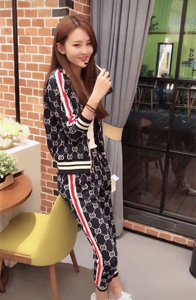 

early autumn and early autumn ins super two-piece pants knitted suit handsome women bf cool women's clothes weird hip-hop autumn, White