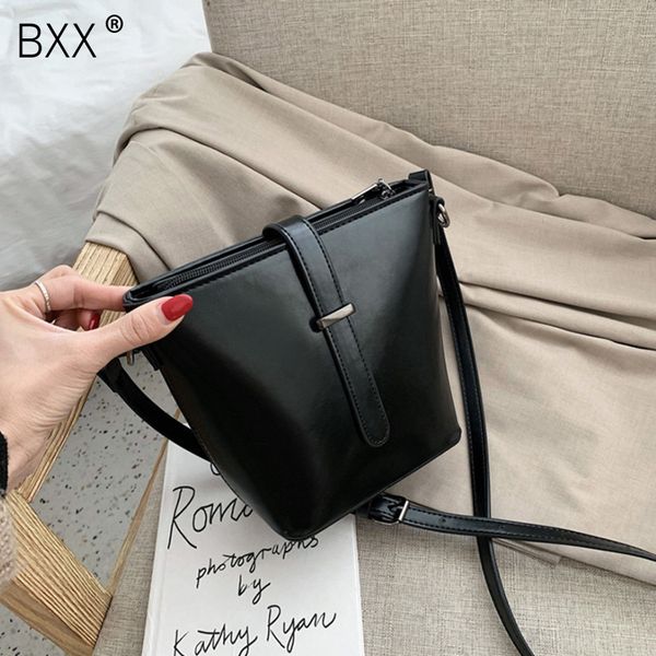 

bxx] crossbody bags for womenwinter woman bag 2020 concise joker bucket package ins exceed fire leisure time single shoulder