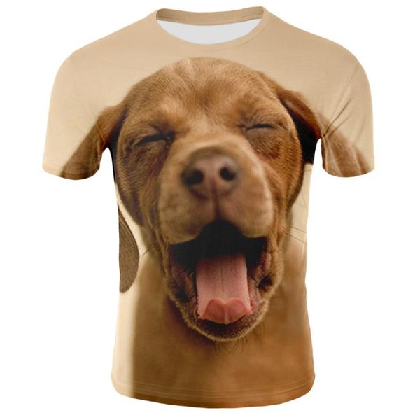 

к 2020 году новые летние мужские 3d печать мужчины футболка свободного покроя 3d собаки милый стиль повседневная одежда печатных футболка му, White;black