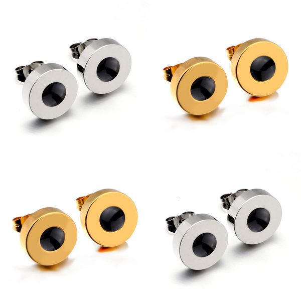 

stainless steel round ear nail man nail luxury designer jewelry women earrings titanium steel earrings star earrings fashion jewelry, Silver