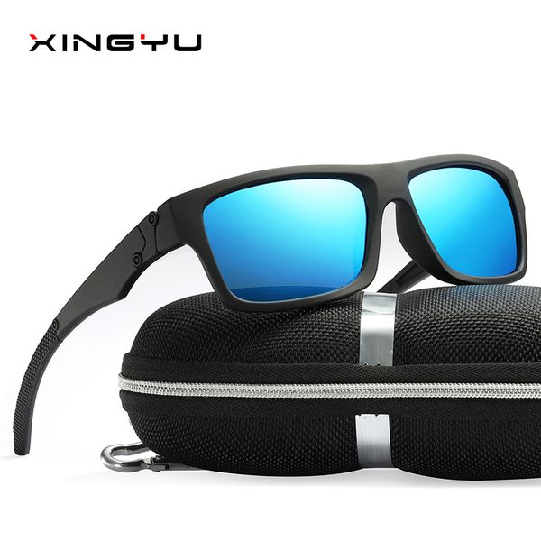 

xingyu colour square polarized men sunglasses sport ourdoot driving men's sun glasses male eyeglasses sunglasses mirror uv400, White;black