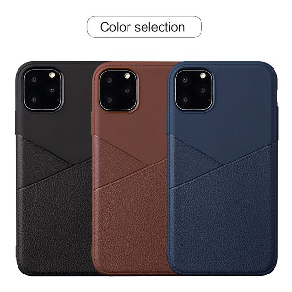 

premium leather design tpu cell phone cases for samsung galaxy s20 plus iphone 11 pro xiaomi mi9 redmi note 8 7 pu covers