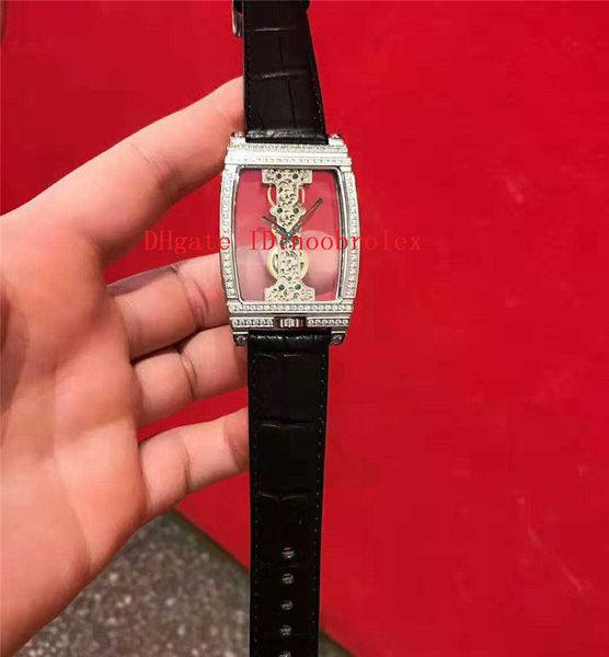 

bezel designer mechanical openworked hand-winding mens sapphire movement transparent dial 18k rose gold case crystal watches diamon fuds, Slivery;brown