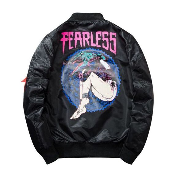 

men pilot flight jacket rock hip hop baseball jacket high street youth couple coat spring autumn motorcycle streetwear, Black;brown