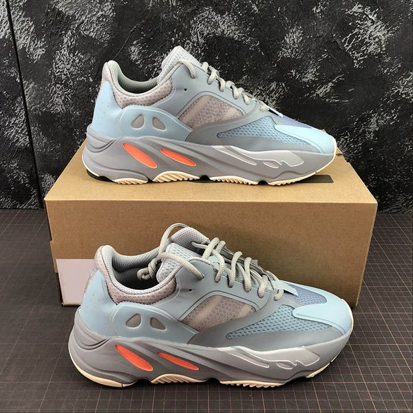 

700 v2 teal blue running shoes kanye west releases this fall 3m og designer fashion athoetic sneaker size36-45