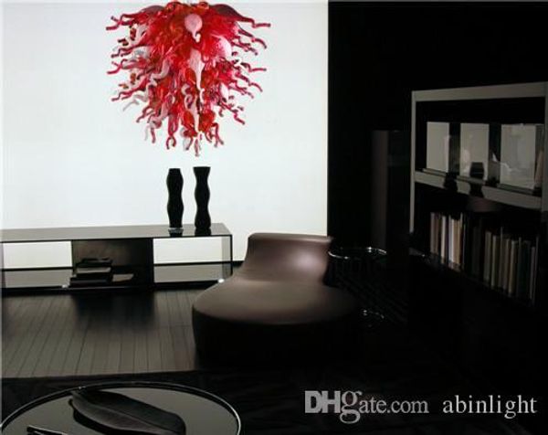 

турецкий стиль красный белый murano люстра со светодиодной лампы свет современные хрустальные светодиодные украшения подвеска лампы для прод