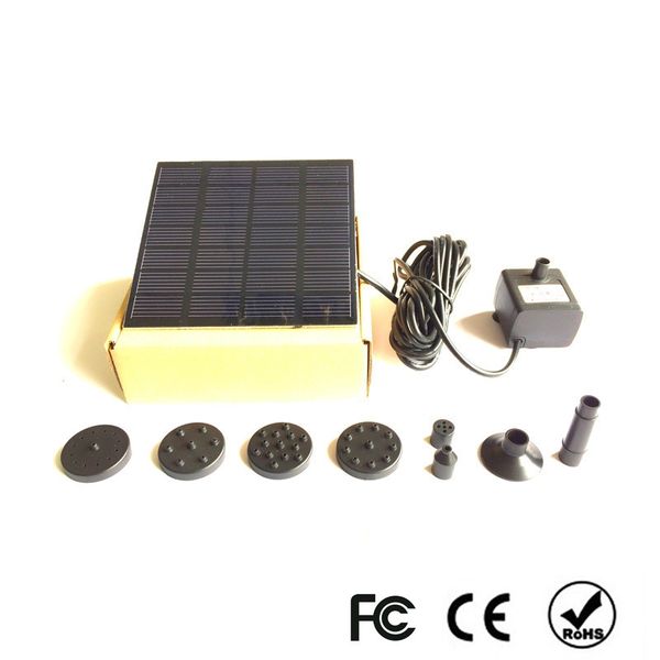 

solar power panel water pump garden brushless pond fountain pool water pump aquarium fish water pump 7v 1.5w