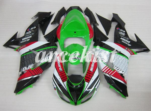 

new abs motorcycle full fairings kits fit for kawasaki ninja zx-10r 2006 2007 06 07 body set custom green red