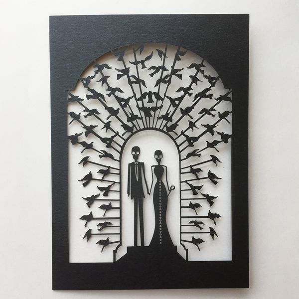 Halloween Festival Gift Theme Wedding Invitation Card Envelop