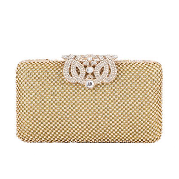 

2019 womens shoulder bag temperament evening bag double-sided with rhinestone crystal closure handbag for wedding party wml99
