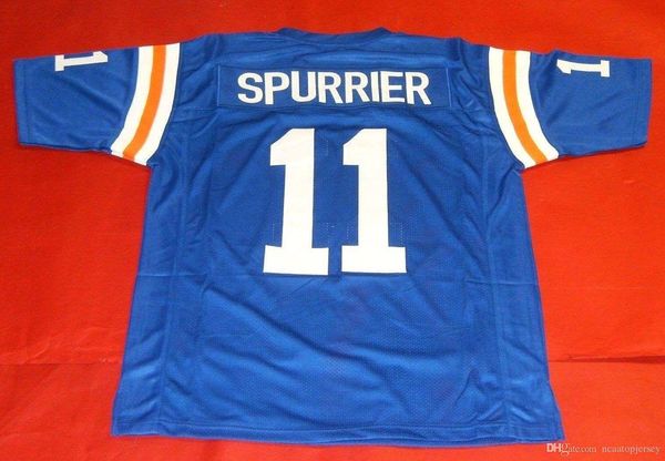 

retro #11 steve spurrier custom florida gators jersey heisman bule mens stitching college size s-5xl football jerseys ncaa, Black;red