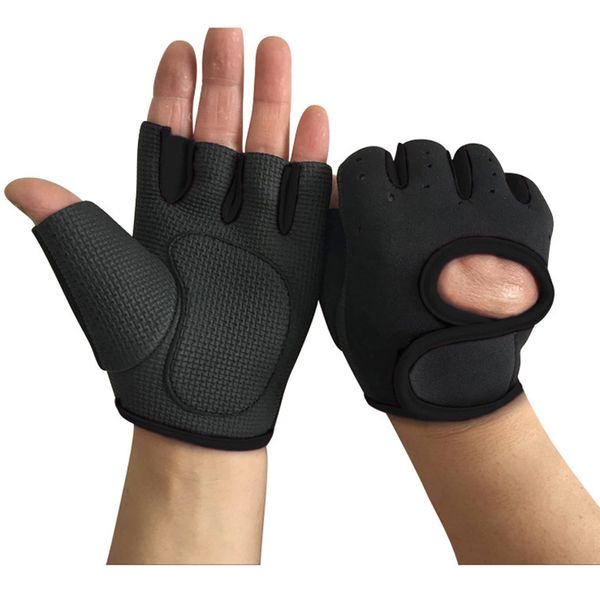 

new gym gloves heavyweight sports exercise weight lifting gloves body building training sport fitness for fiting cycling, Black
