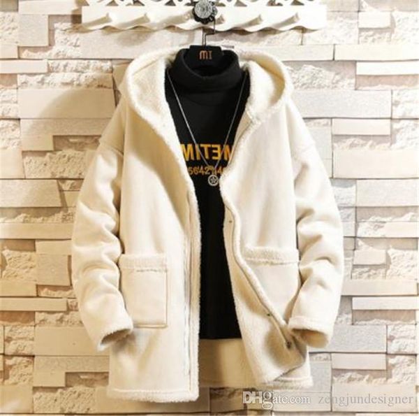 

5xl mens winter desinger warm jackets solid color long sleeve hooded homme clothing fashion style casual apparel, Black;brown