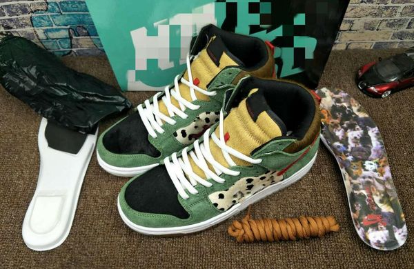 

2019 Новое Прибытие Высокого Качества SB Dunk High Dog Walker Баскетбольная Обувь Для Мужчин