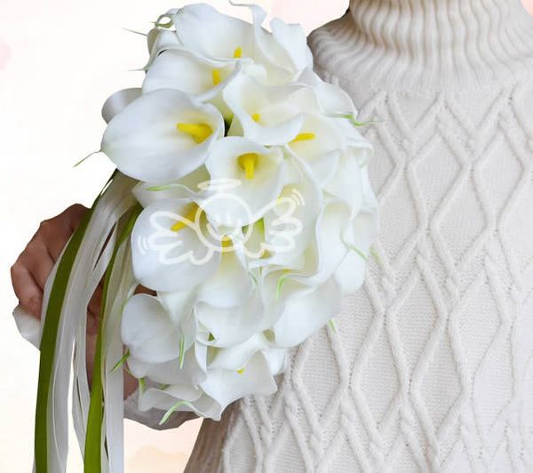 

artifical calla flowers wedding bouquet bridal bridesmaid flower wedding bouquet white bridal bouquets accessories fw165