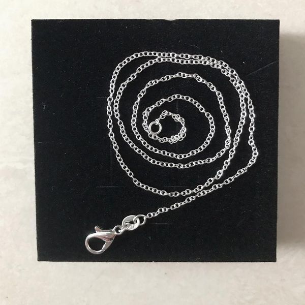 

высокое качество 925 серебряные цепи neckace женщины серебряное ожерелье подарок для любви girfriend бижутерия аксессуары, Silver