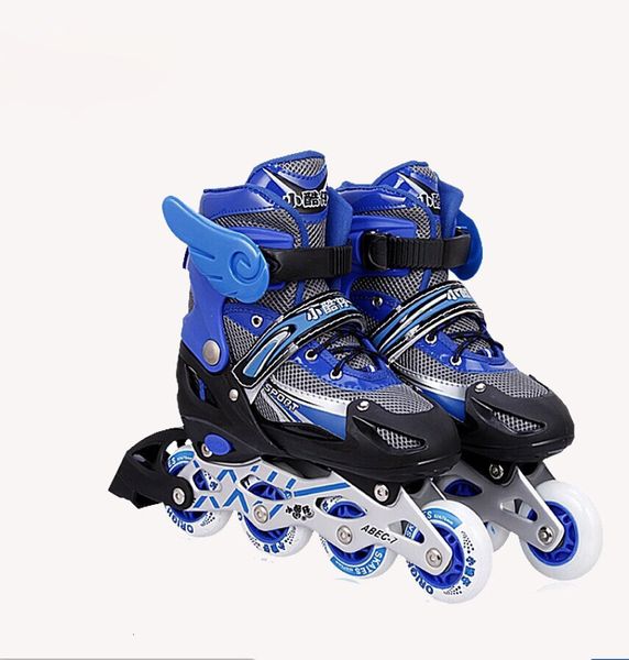 

professional inline children's skates single flashing pvc shoes children's roller shoes pink red blue