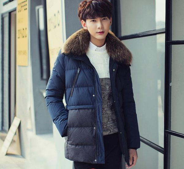 

m--3xl 2019 winter men new more long down of cultivate one's morality coat, Black