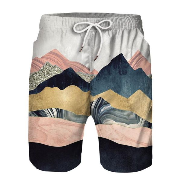 

kissqiqi men beach short pants 3d prinetd casual men's short pants fashion creative multicolor men's asian size m-2xl, White;black
