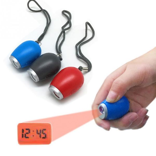 

1pcs digital projector alarm led portable weather night light lcd clocks #828