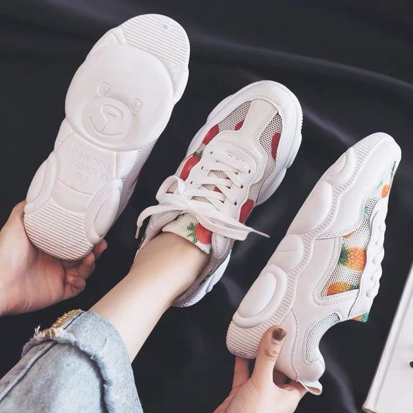 

little bear shoes 2019 new spring pupils little white tide shoes sports network red girl personality, Black