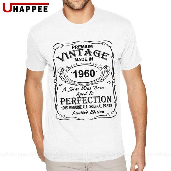 

black birthday gift ideas for men and women was born 1960 t shirts for men design your own short sleeves cotton round neck tees, White;black