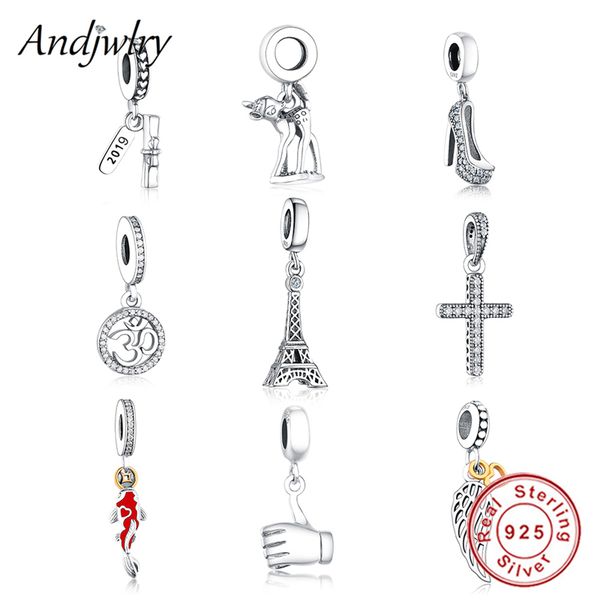 

fit original pandora charms bracelet authentic 925 silver pendants france eiffel tower beads for making diy jewelry berloque