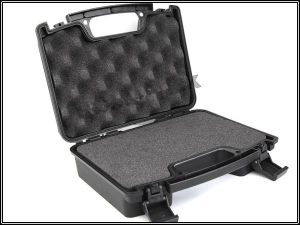

abs tactical case hard hunting case padded foam lining for ipsc airsoft holsters pouches shooting tool case