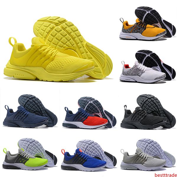 

safari pack presto breathe black white yellow red men women running shoes mens racer blue walking designer sports sneakers