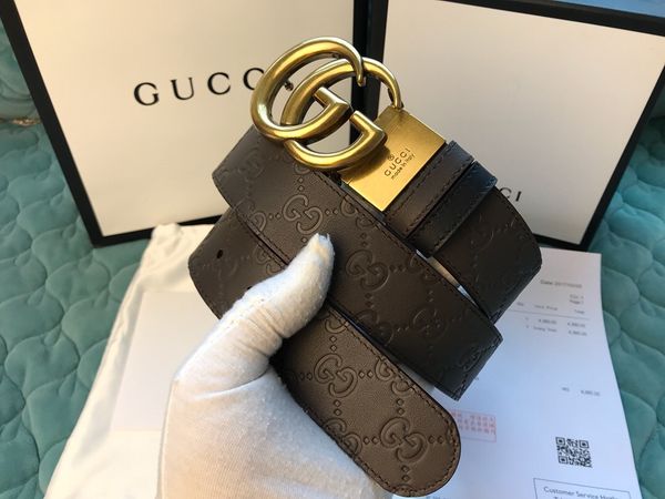 

with box men male causual genuine leather belt men l brand designs cowhide straps crocodile automatic belts, Black;brown