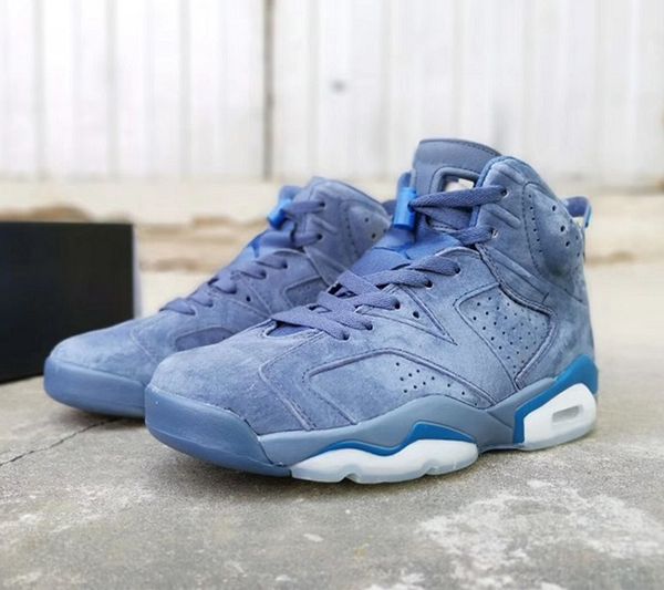 

6 jimmy butler man basketball shoes 6s diffused blue court blue outdoor casual with box 384664-400 size 7~13