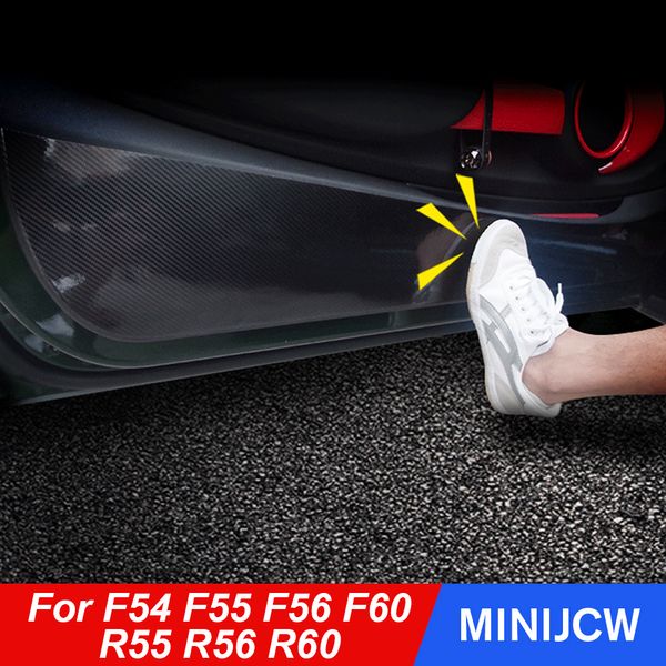 

car door anti-kick pad sticker anti-dirty protector film for mini cooper s jcw one r55 r56 r60 f54 f55 f56 f60 car accessories