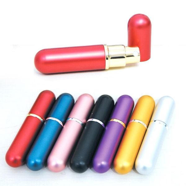 

wholesale- 6 ml nozzle small aluminum tube bottle bulk perfume bottles portable packing perfume bottles a2