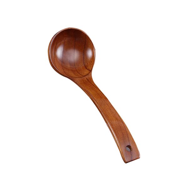 

kitchen tools curved handle hanging home porridge soup cooking easy clean gadgets tableware restaurant wood spoon