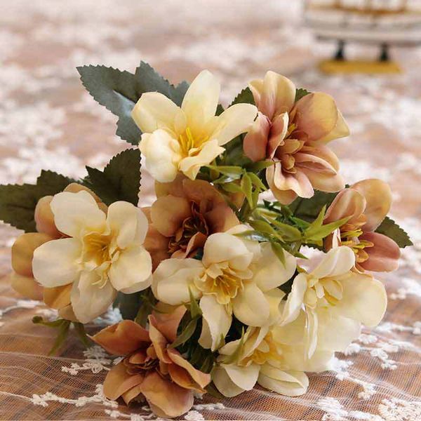 

artificial flower silk bouquet delphinium violet hyacinth home decoration