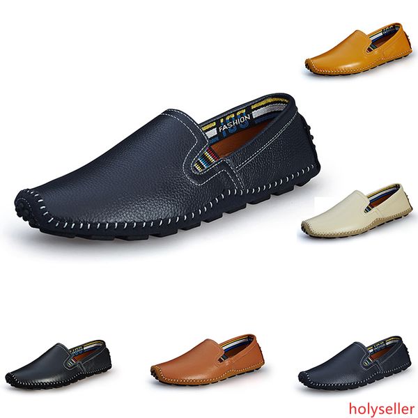 

2020 fashion men s driving business leather shoes in color of black brown light tan navy men s casual jagging walking shoes main9