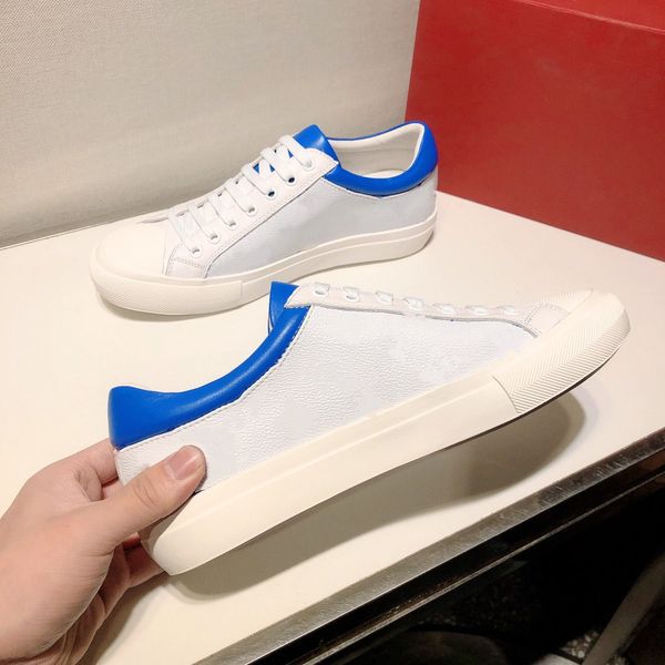 

leather men's designer shoes men's flat casual party platform wedding shoes black black blue luxury sneakers us6.5