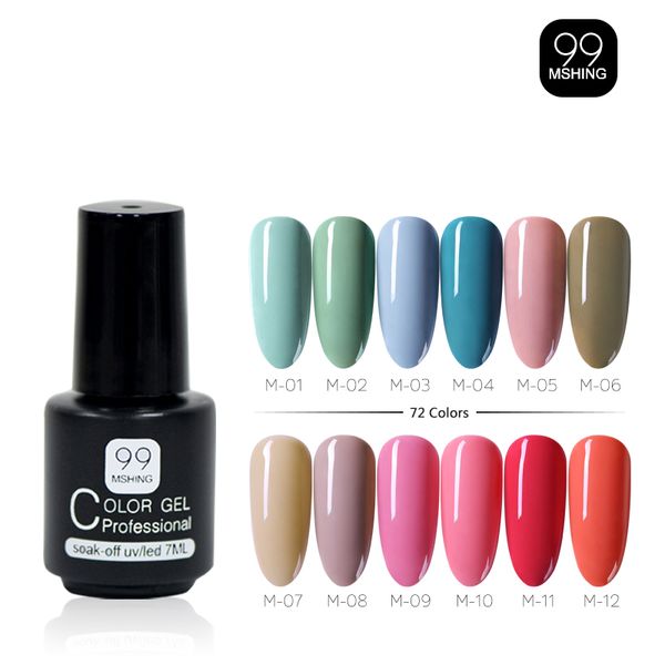

mshing gel polish set all for manicure semi permanent vernis coat uv led gel varnish soak off nail art nail polish, Red;pink