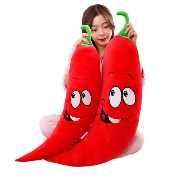 

funny] 100cm big soft plush red beauty chili toy giant stuffed pepper doll pillow nice gift