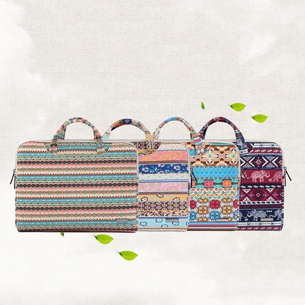 

fashion printed pu leahter briefcase men women 15.6 inch lapbag for apple macbook