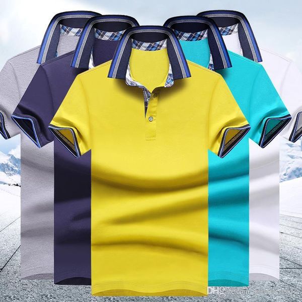 

роскошный дизайн мужская рубашка пять цветов лето отложной воротник короткие рукава рубашки мода мужской топ, White;black