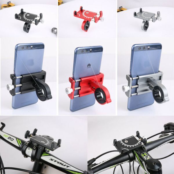 

motorcycle bicycle scooter mobile phone gps handlebar clip bracket stand holder