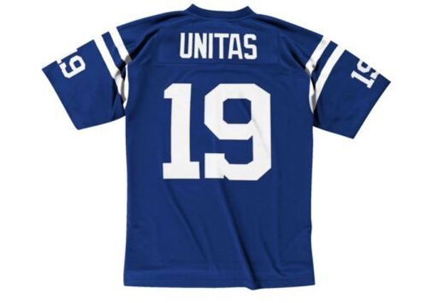 

johnny unitas mitchell & ness blue 1967 retired legacy jersey, Gray