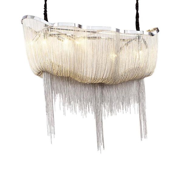 

long hanging pendant lights aluminum tassel extra large chandeliers modern for living room villa l project