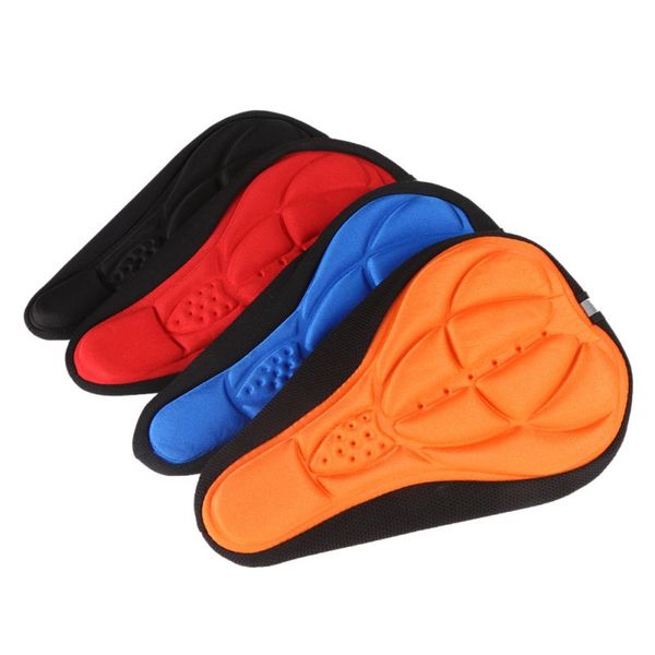 

bicycle saddle 3d soft bike seat cover gel silicone seat cushion cycling saddle comfort ultra soft bicycle bike gel pad 4 color