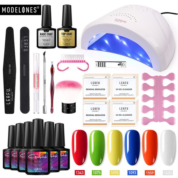 

modelones 20pcs/lot red color nail art gel kit pure color gel varnish nail lacquer cured by lamp soak off semi permanent