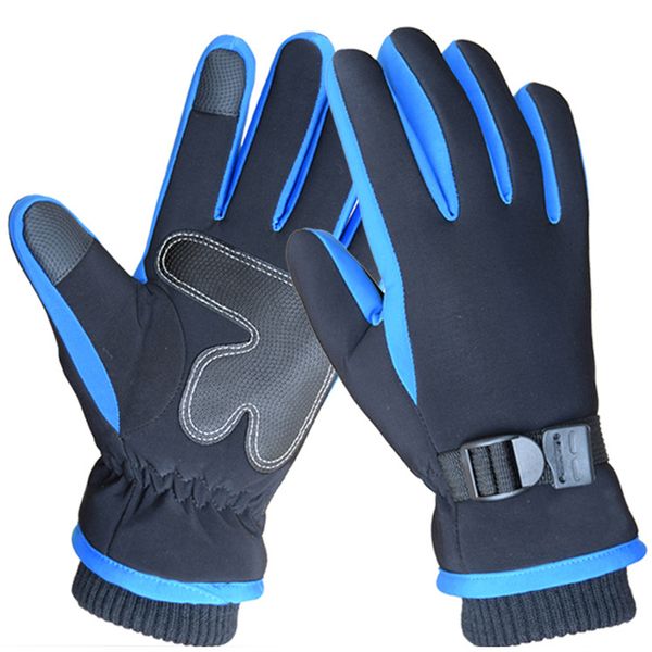 

men touch screen cycling adjustable winter insulated ski gloves accessories keep warm outdoor sports thickened protective